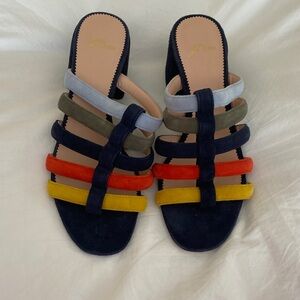 J. Crew Women's Multicolor Strappy Mules